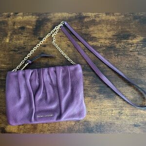 Marc Jacobs Plum Leather crossbody with Gold Chain